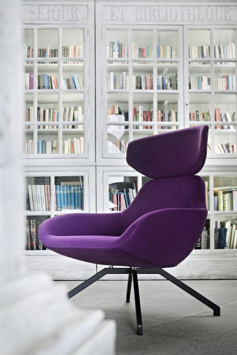 Swivel cheap chair purple